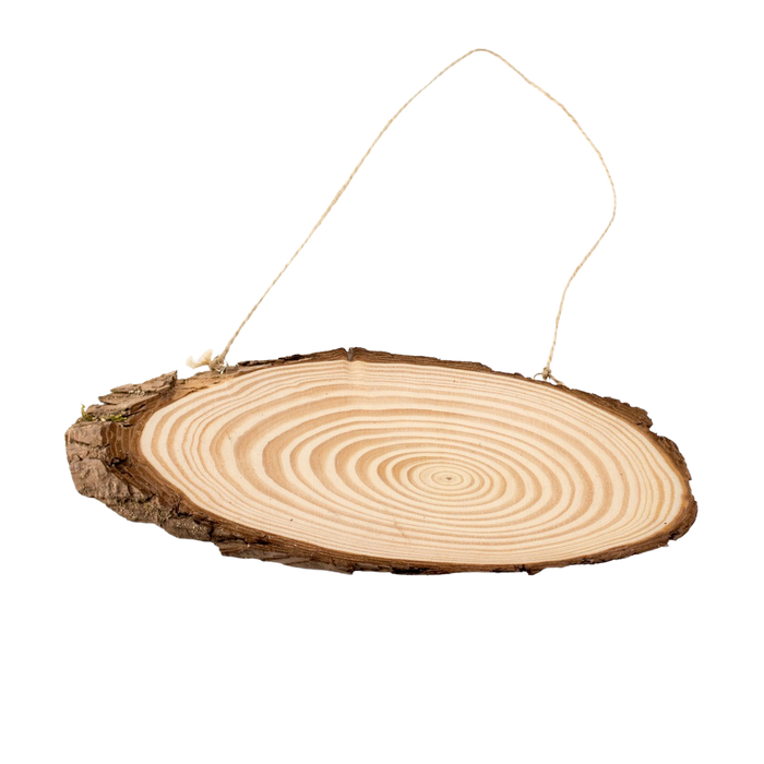 WOODEN SLICE 20CM