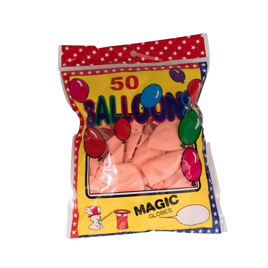 LATEX BALLOON MAC/ROSE RED 50PCS