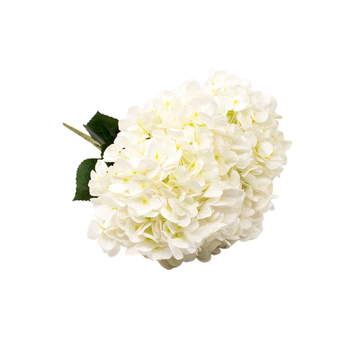 ARTIFICIAL ORTANSIA BUSH WHITE 45CM