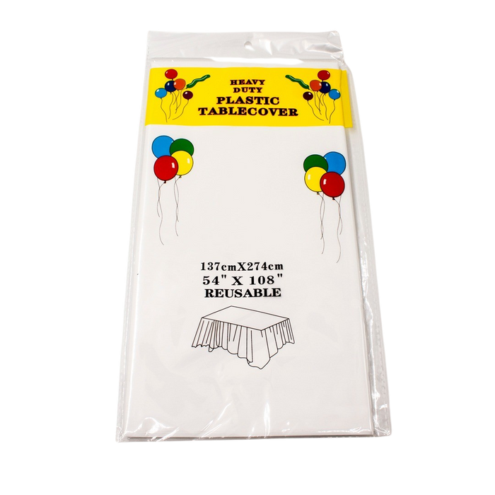 WHITE PARTY TABLE CLOTH
