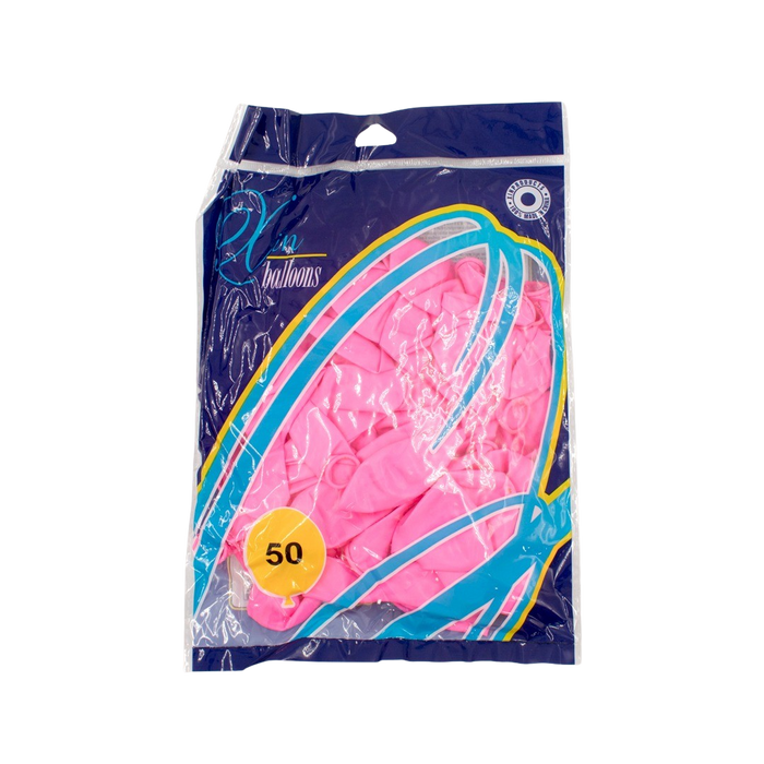 HOT PINK LATEX BALLOON 30CM - 50PCS