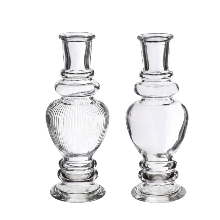 VINICE VASE CANDLE H15.5X5.7 CLEAR