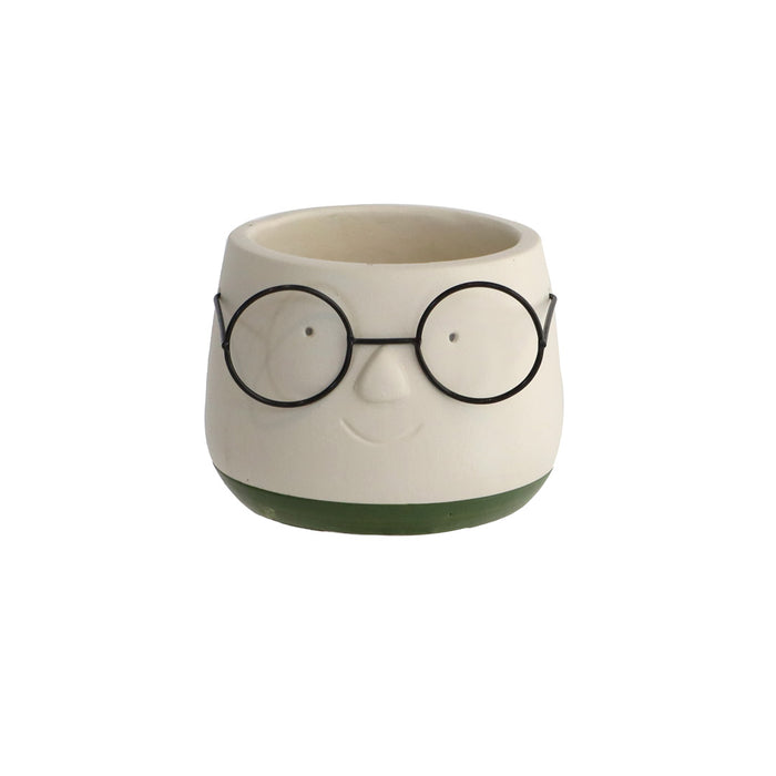 POT WITH GLASSES 8.8 X 6.5CM