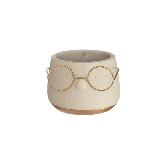 POT GOLD WITH GLASSES 8.5 X 6.5 CM