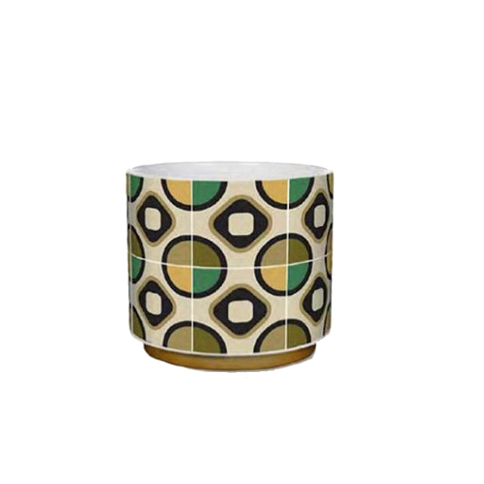 POT RETRO 9.5X8.5H GREEN