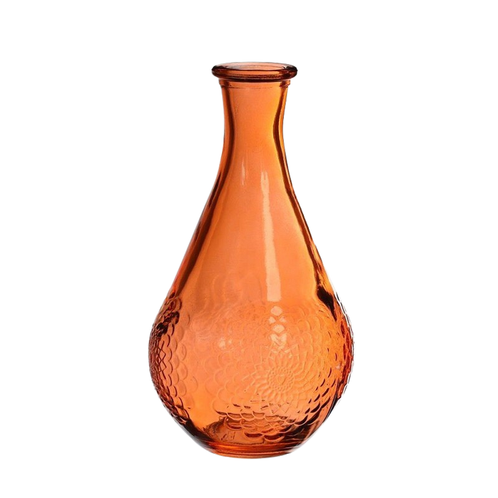 VASE DAHLIA H16X9CM ORANGE
