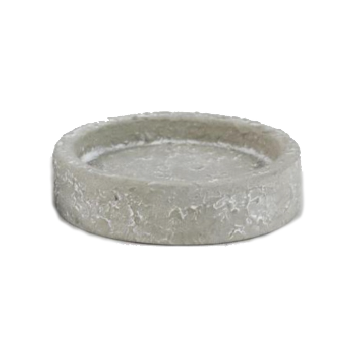 CEMENT WAX DISH GREY 8X2CM