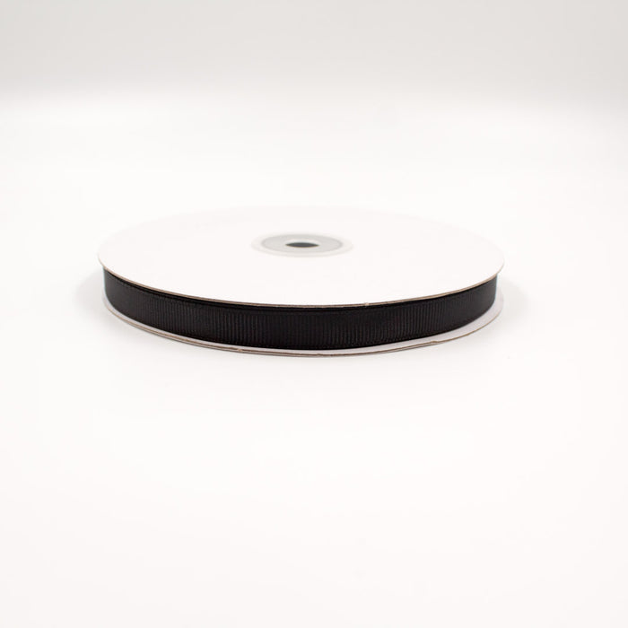 GROSGRAIN RIBBON BLACK 10MMX50M