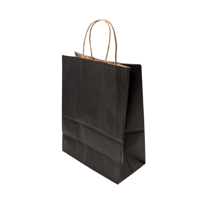 PAPER BAG 21X11X27CM BLACK