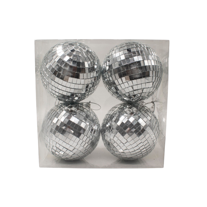 DISCO BALL 10CM 4PCS