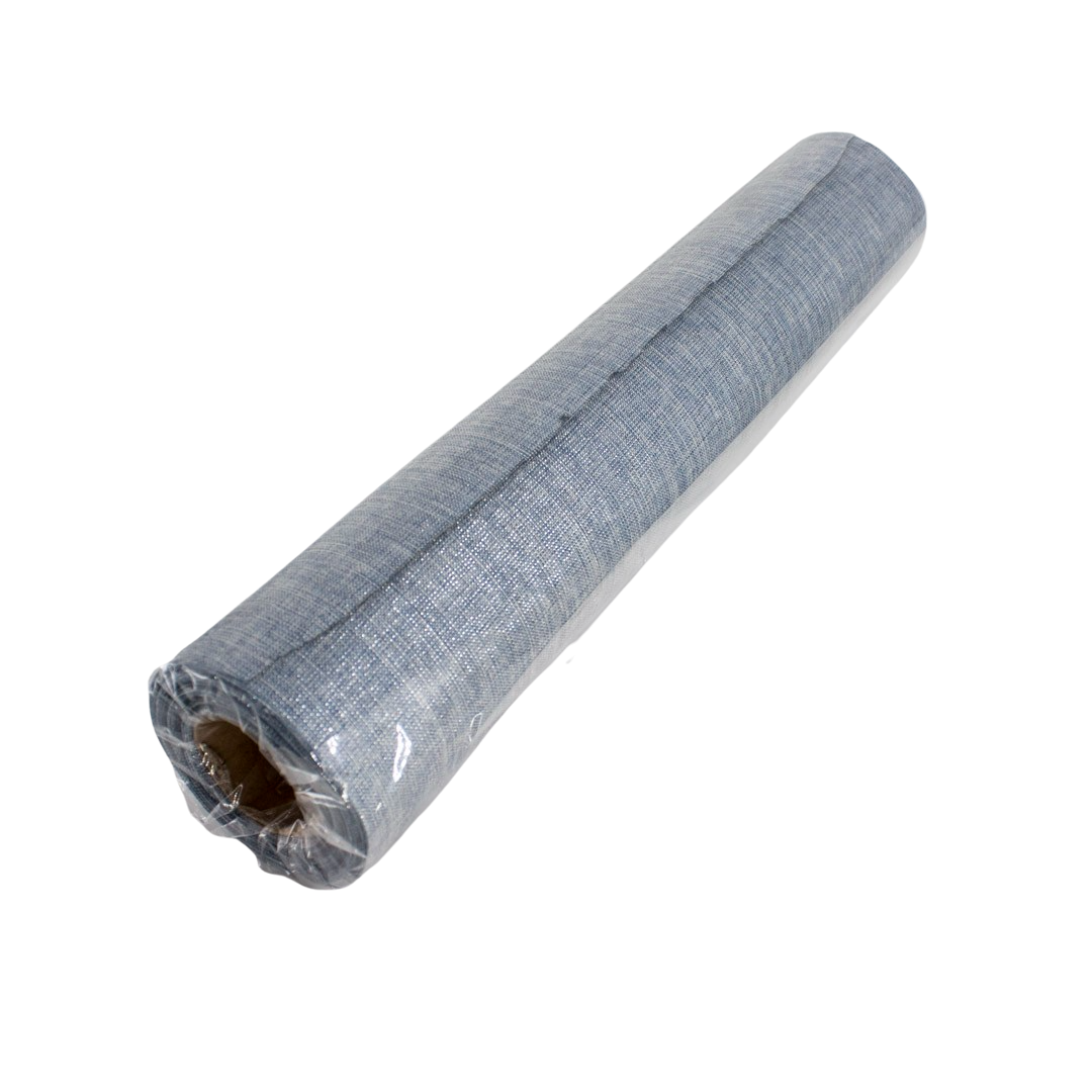 FABRIC ROLL SHINY LIGHT BLUE 36CM X 10M