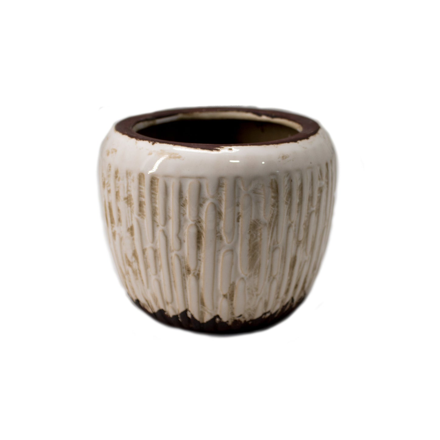 CERAMIC POT 15X12CM CREAM