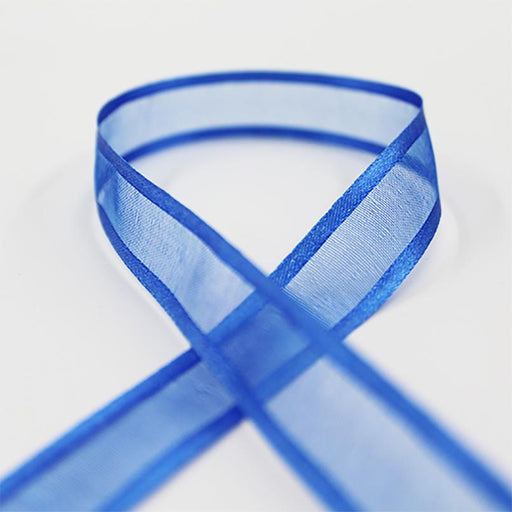 Ribbon organza with satin line 15mm x 50m - Deventor