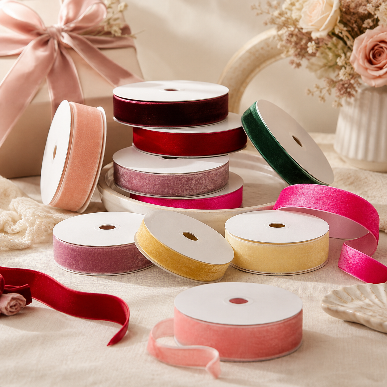Velvet ribbons