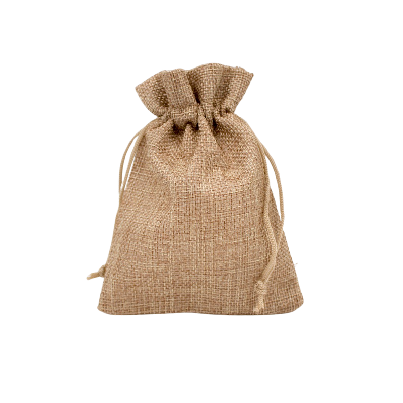 BURLAP BAG 10.5X14CM 20PCS