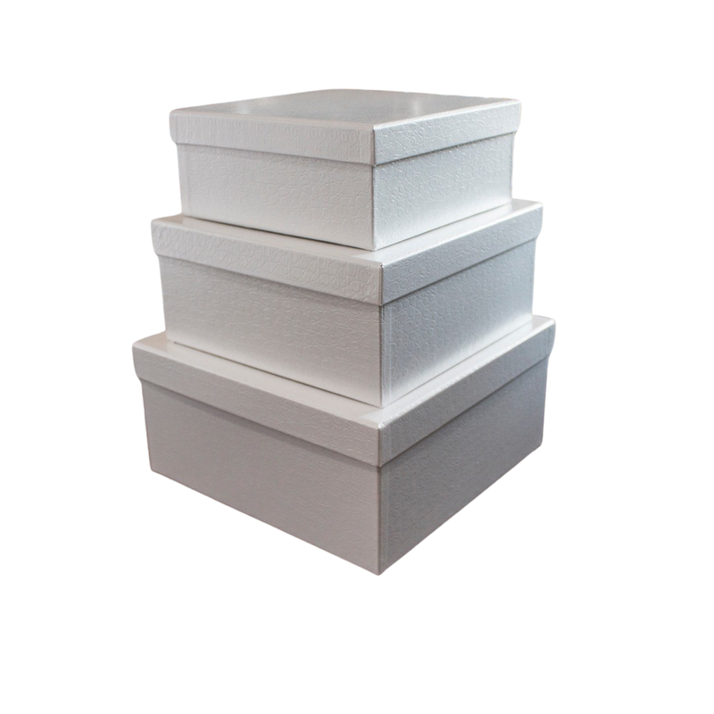 SQUARE PAPER BOX SET OF 3