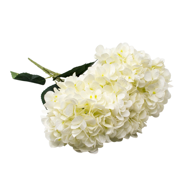 ARTIFICIAL ORTANSIA BUSH WHITE 45CM