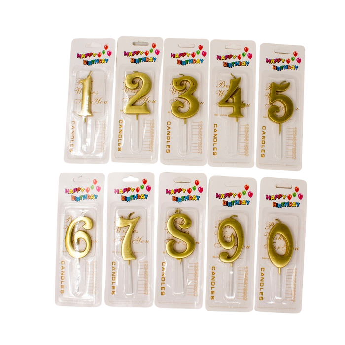 CAKE NUMBERS CANDLES 6CM