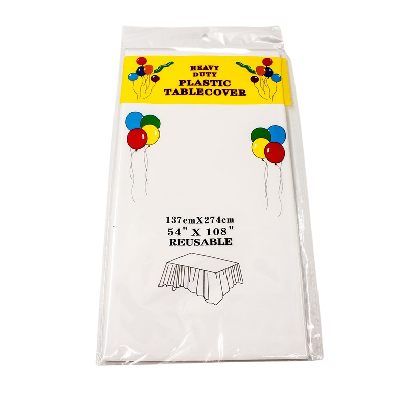 WHITE PARTY TABLE CLOTH