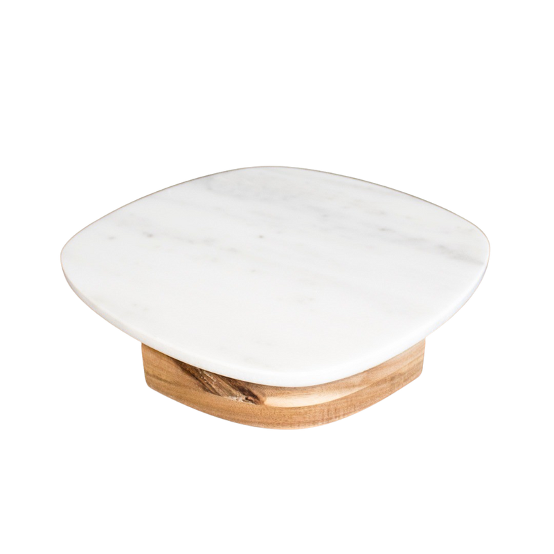MARBLE TRAY STAND 30X30X5CM