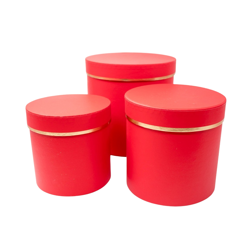 BOX SET OF 3 RED