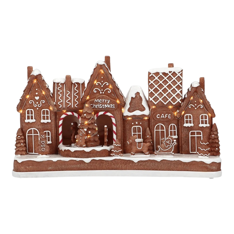 GINGERBREAD LED 37.5X11.5X21.5CM