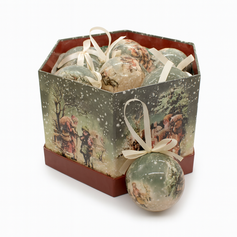 X-MAS BALL 7.5CM 14PCS