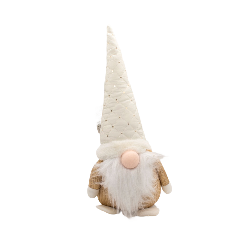 GNOME SITTING GOLD 21X13X45CM