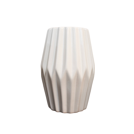 CERAMIC VASE WHT 17HX8D Deventor