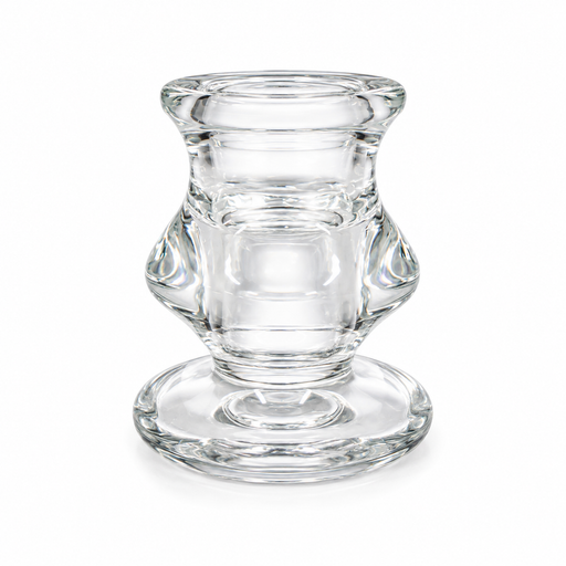 GLASS CANDLE HOLDER CLEAR 6HX2.5D Deventor