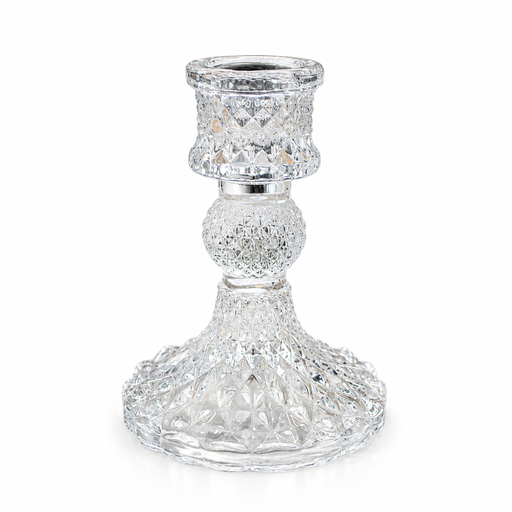 GLASS CANDLE HOLDER 10.5HX2.5D Deventor