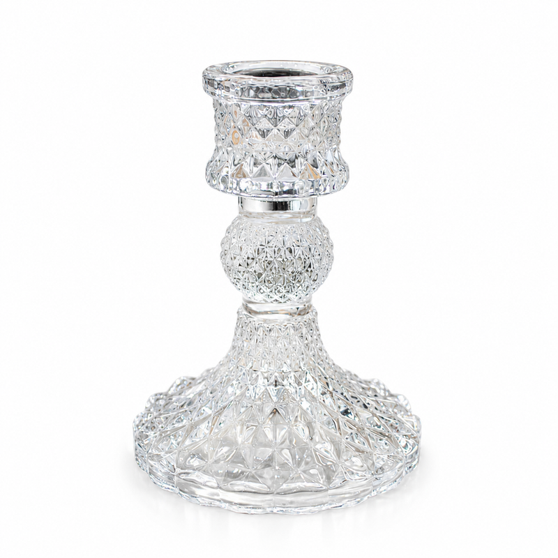 GLASS CANDLE HOLDER 13HX2.5D Deventor