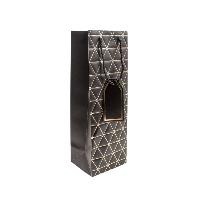 WINE BAG BLACK 35x12x9cm