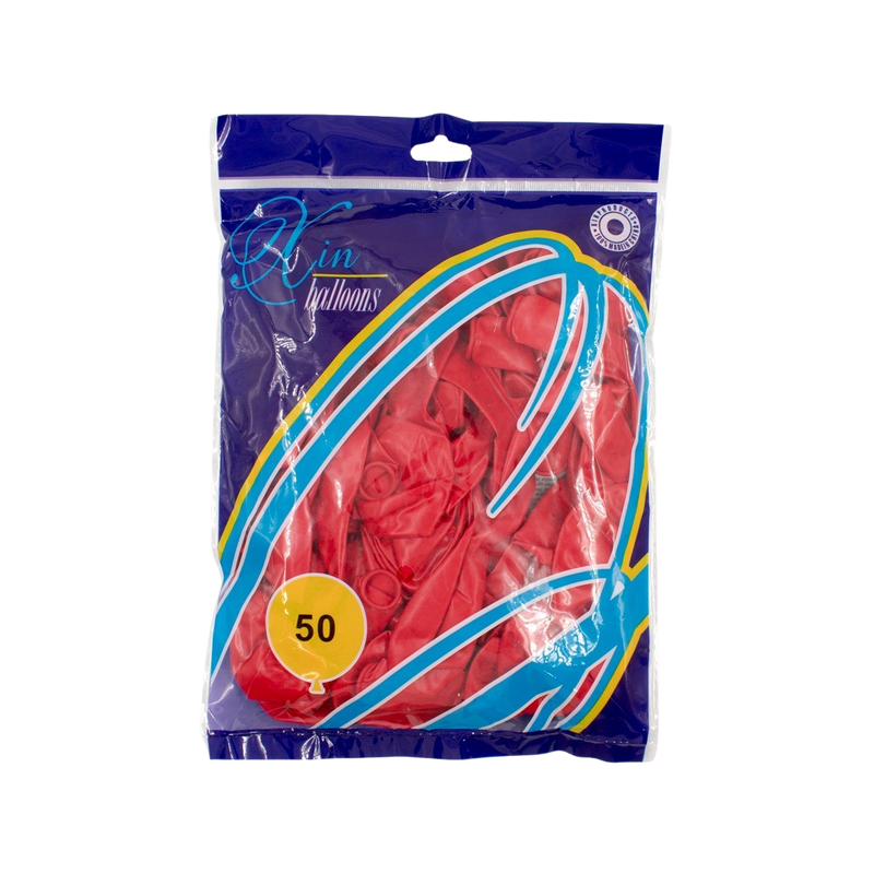 RED LATEX BALLOON 30CM - 50PCS