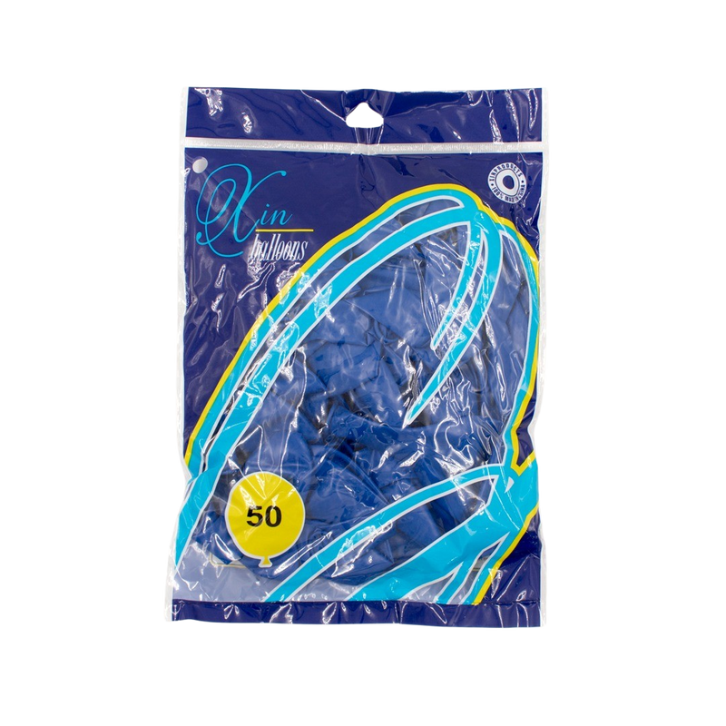 SAX BLUE LATEX BALLOON 30CM - 50PCS