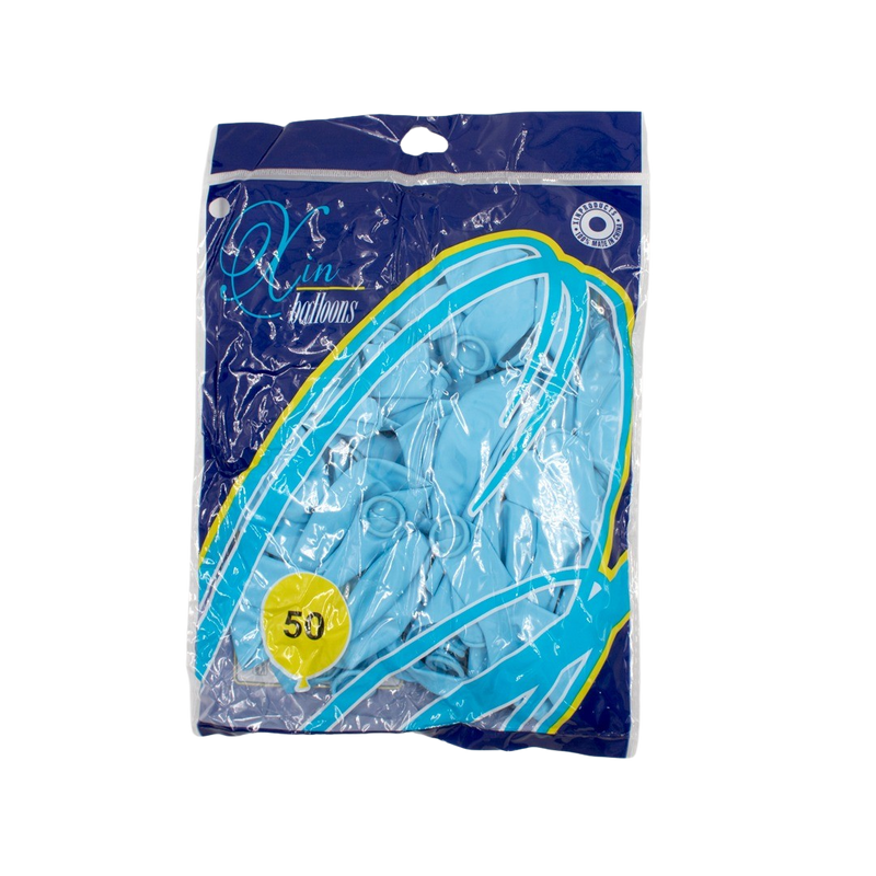 BLUE LATEX BALLOON 30CM - 50PCS