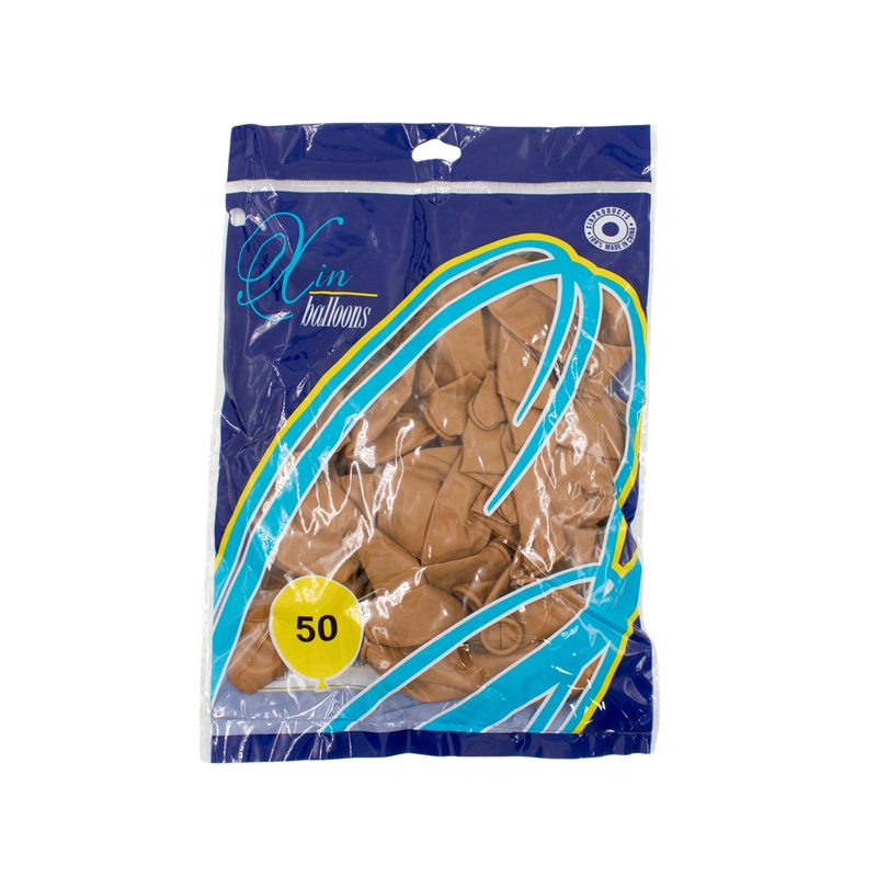 BROWN LATEX BALLOON 30CM - 50PCS