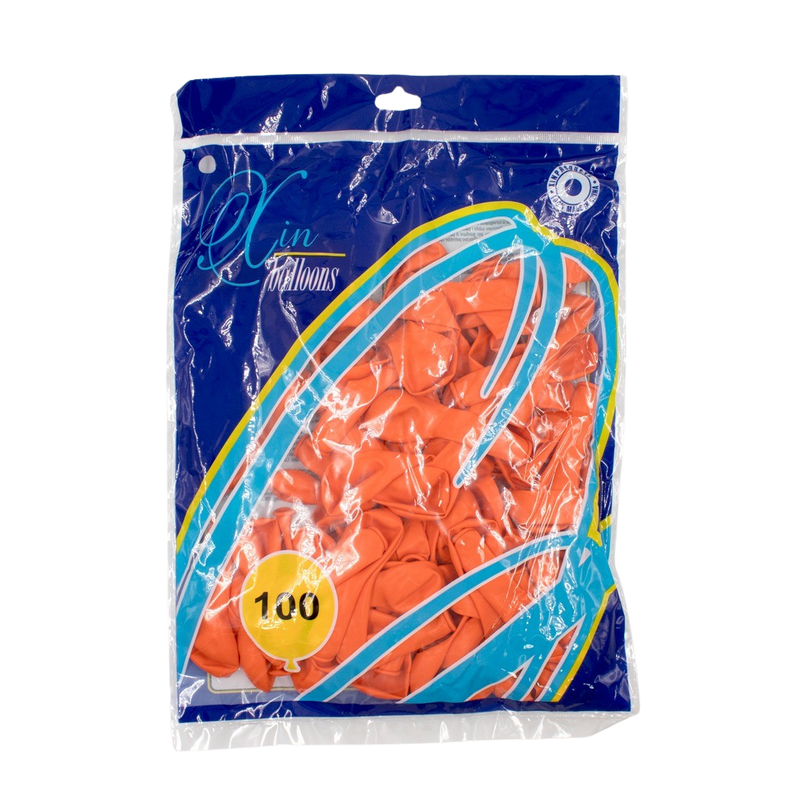 ORANGE LATEX BALLOON 12CM - 100PCS