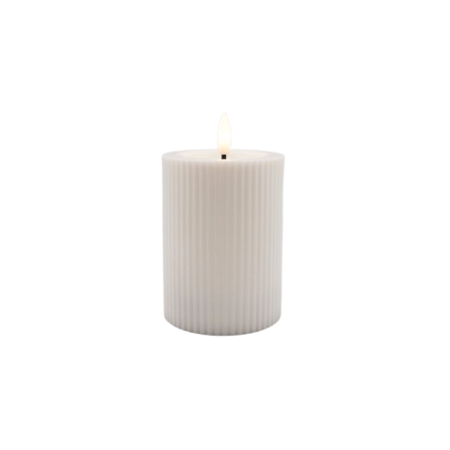 LED CANDLE WHITE D7 X H10cm