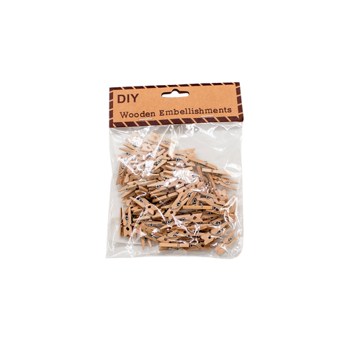 WOODEN CLIP 2.5CM,100PCS deventorycy