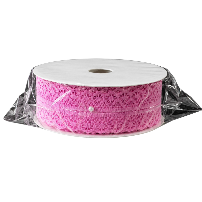 LACE RIBBON 2.8CMX20Y PINK Deventor