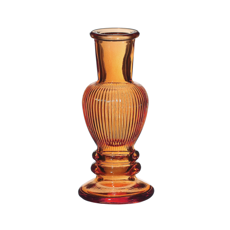 VENICE VASE CANDLE H11.3X5CM AMBER