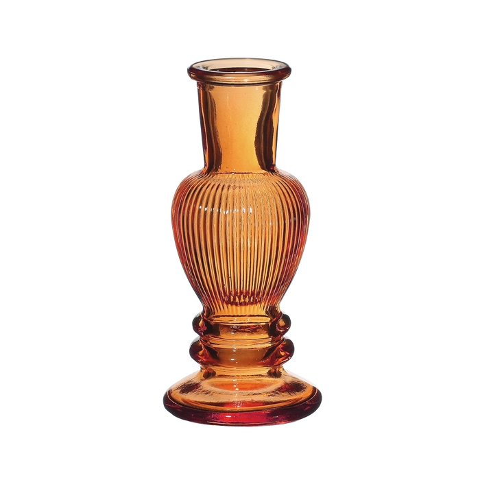 VENICE VASE CANDLE H11.3X5CM AMBER