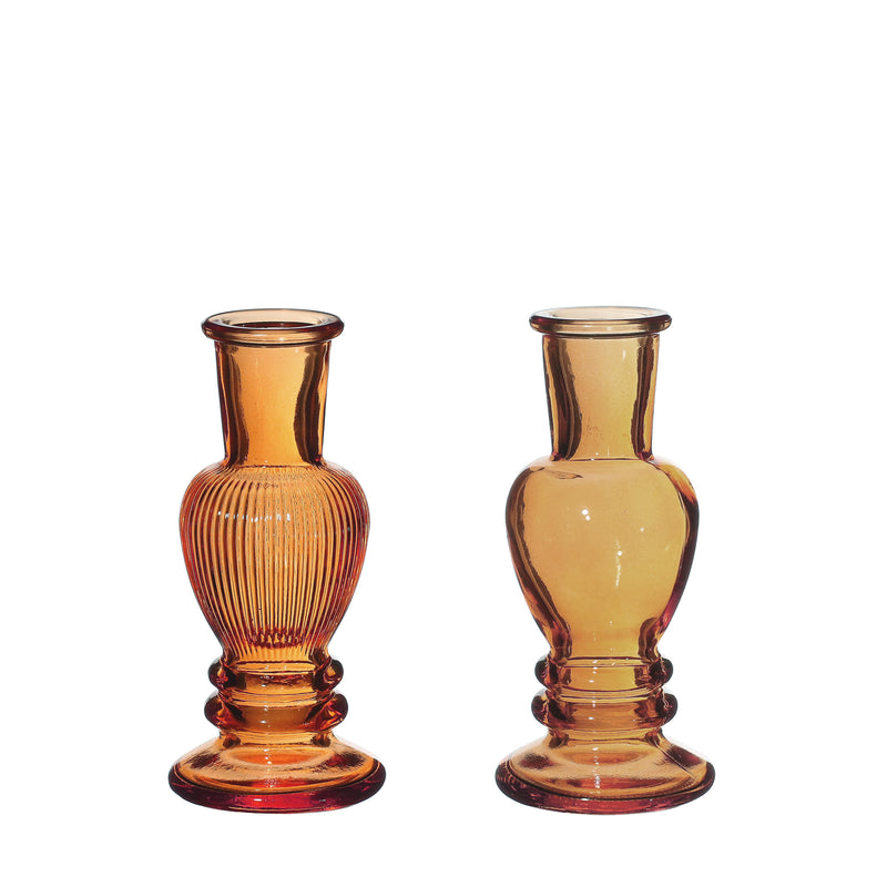 VENICE VASE CANDLE H11.3X5CM AMBER