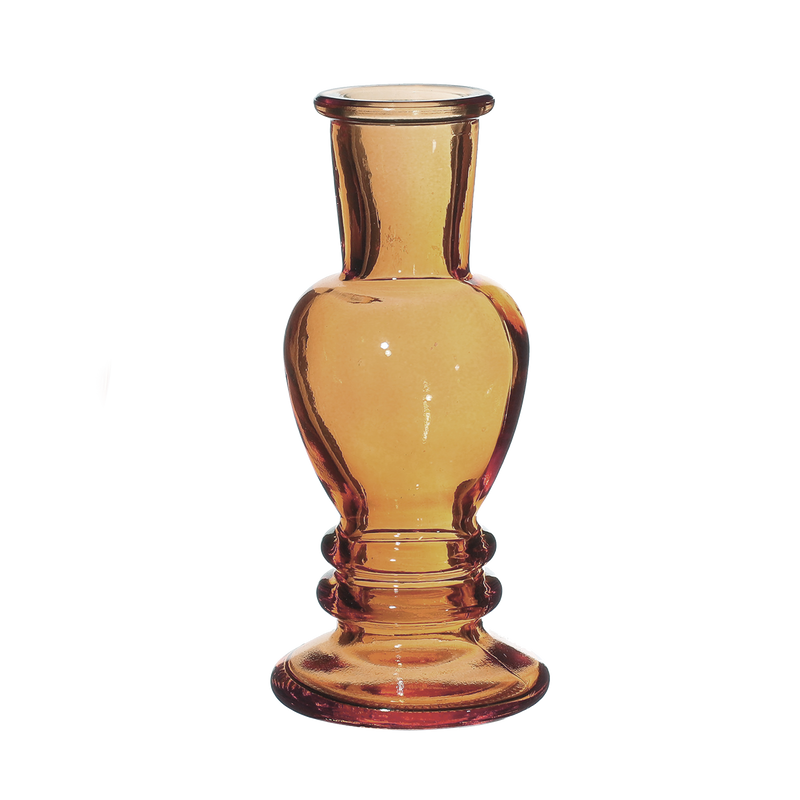 VENICE VASE CANDLE H11.3X5CM AMBER