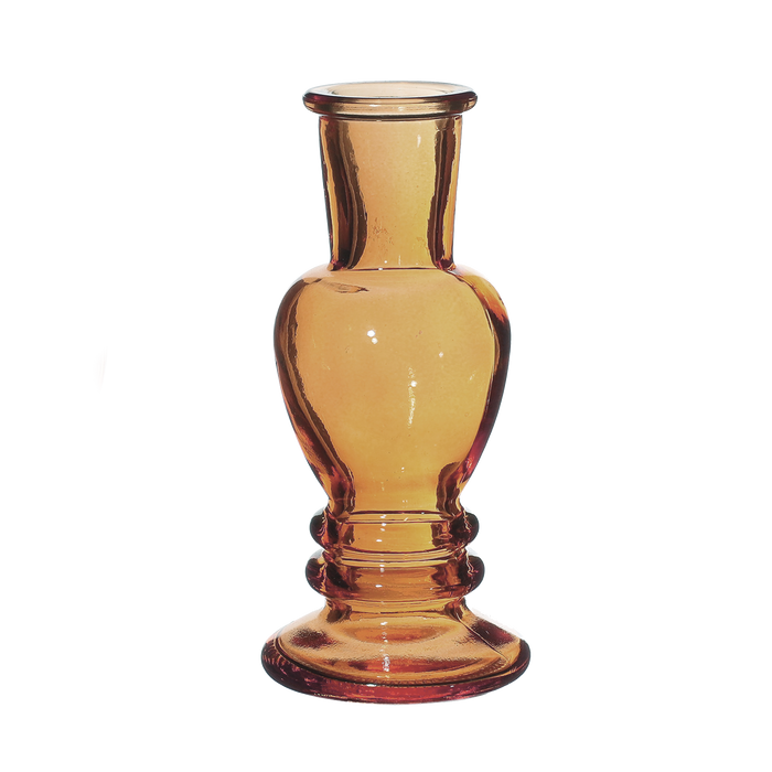 VENICE VASE CANDLE H11.3X5CM AMBER