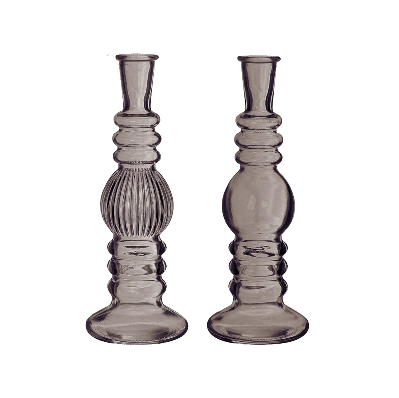 FLORENCE VASE CANDLE H23X8.5CM GREY