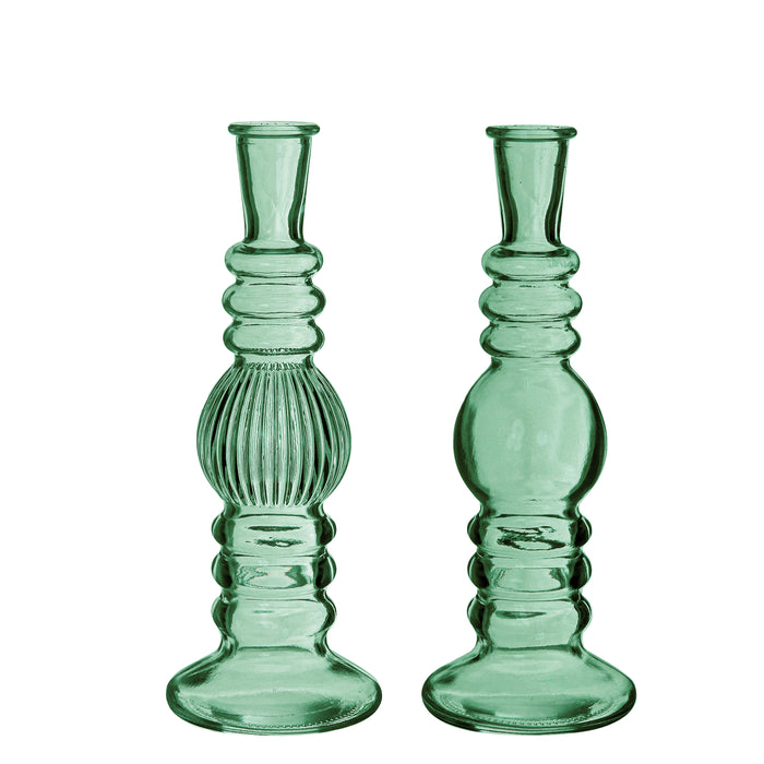 FLORENCE VASE CANDLE H23X8.5CM GREEN