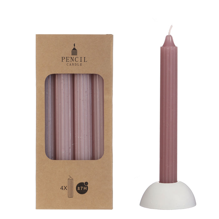 CANDLE PENCIL PINK 20X2.2CM
