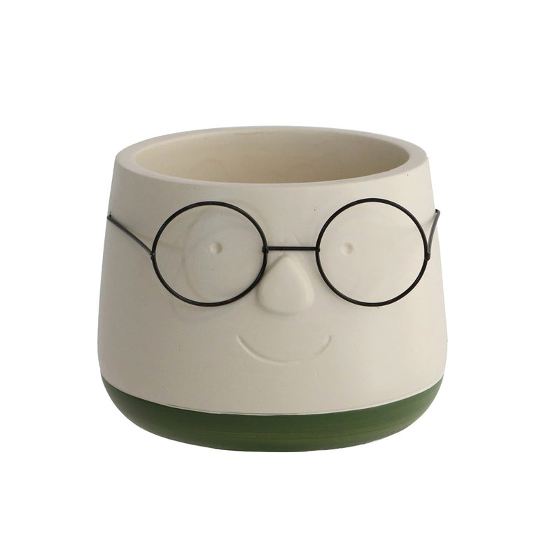 POT WITH GLASSES 12 X 9CM
